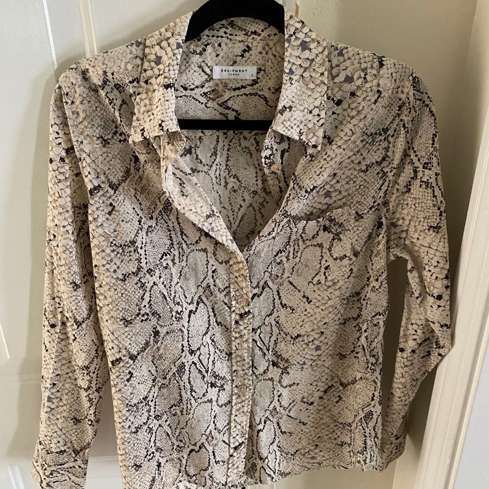 Equipment Button Down Shirt - Snake / Python - image 1
